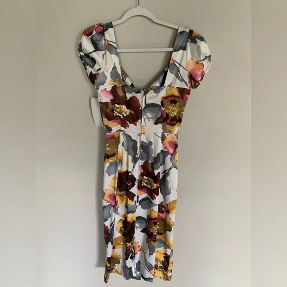 Stop Staring | Billion Dollar Baby Wiggle Dress Watercolor Floral Size Large - Picture 8 of 10